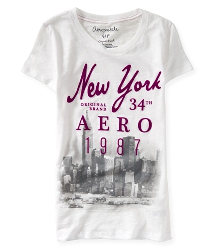 Aeropostale Womens New York 34th Graphic T-Shirt 102 XS