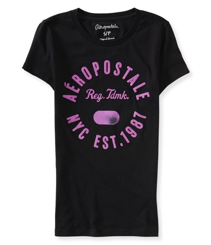 Aeropostale Womens Fuzzy Aero Graphic T-Shirt 1 XS