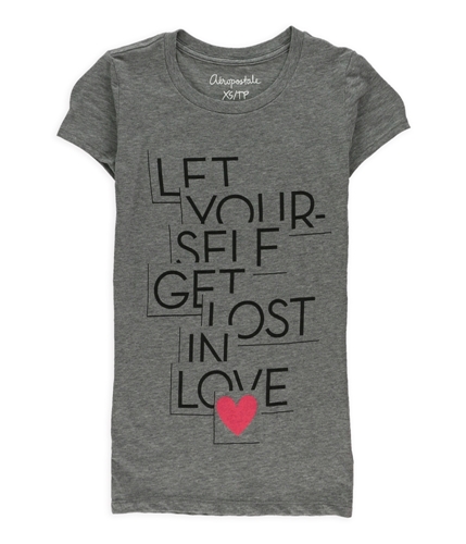 Aeropostale Womens Let Yourself Get Lost In Love Graphic T-Shirt 053 XS