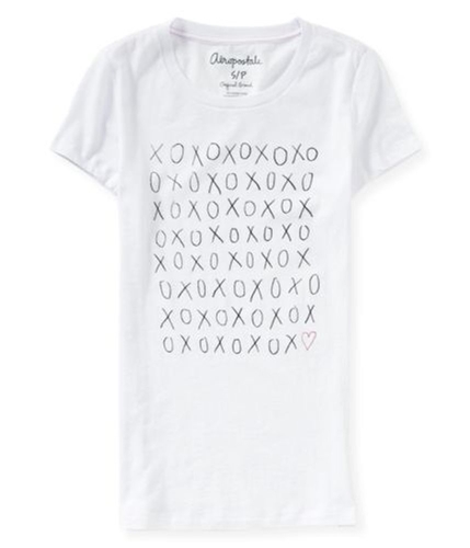 Aeropostale Womens XOXOXO Graphic T-Shirt 102 XS