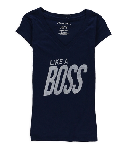 Aeropostale Womens Like A Boss Graphic T-Shirt 413 XS