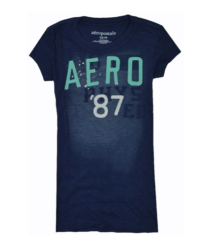 Aeropostale Womens Aero 87 Graphic T-Shirt navyblue XS