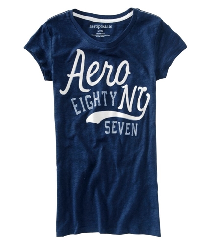 Aeropostale Womens Aero New York Graphic T-Shirt navyblue XS