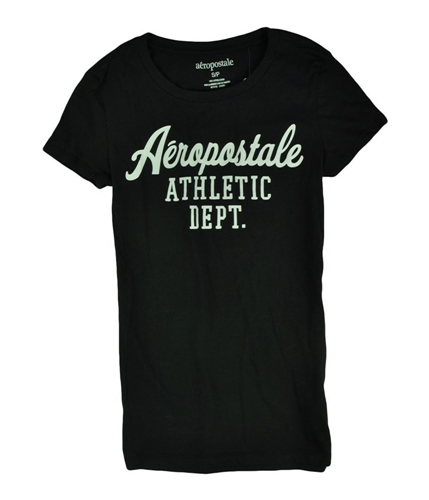 Aeropostale Womens Athletic Dept Graphic T-Shirt black XS