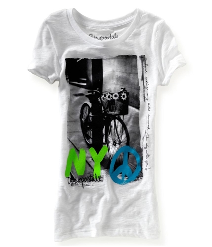 Aeropostale Womens <3 New York City Graphic T-Shirt 400 XS