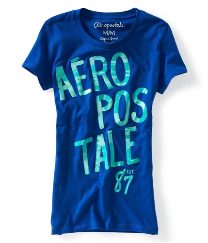 Aeropostale Womens Ss Graphic T-Shirt 488 S
