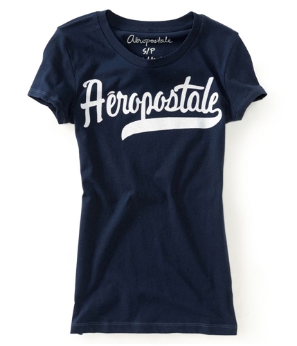 Aeropostale Womens Sparkle Glittery Graphic T-Shirt 404 XS