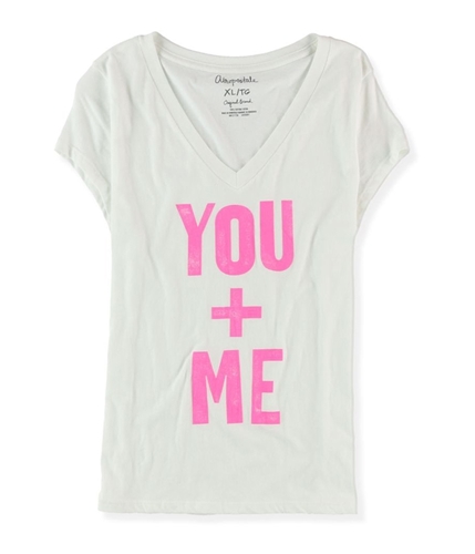Aeropostale Womens You + Me Graphic T-Shirt 102 XS