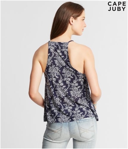 Aeropostale Womens Printed Braided Tank Top 400 XS