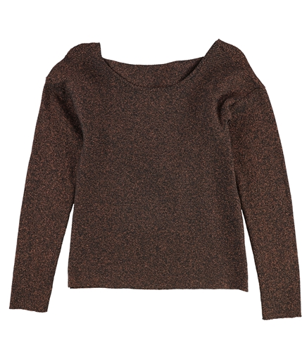 bar III Womens Twisted Open-Back Knit Sweater copper XXS