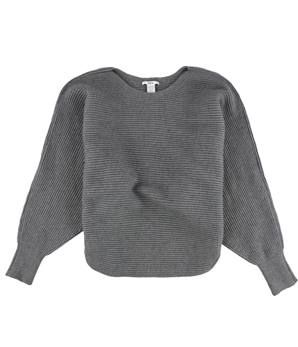 bar III Womens Ribbed Pullover Sweater steelhthrgrey L