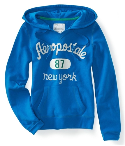 Aeropostale Womens 87 New York Embellished Hoodie Sweatshirt 121 L