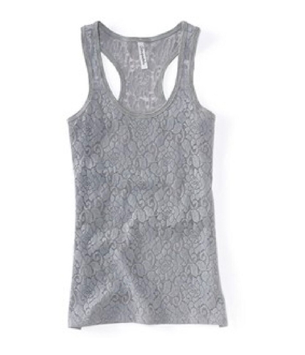 Aeropostale Womens Racer Back Lined Lace Tank Top 052 XL