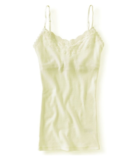 Aeropostale Womens Lace Stretch Ribbed Cami Tank Top 111 S
