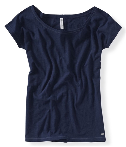 Aeropostale Womens Solid Graphic T-Shirt 404 XS