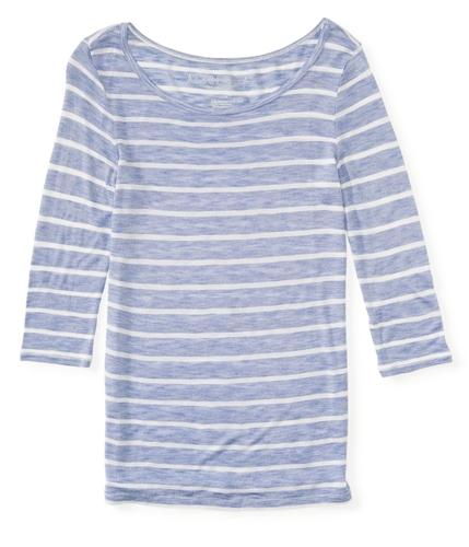 Aeropostale Womens Sheer Striped Graphic T-Shirt 001 S