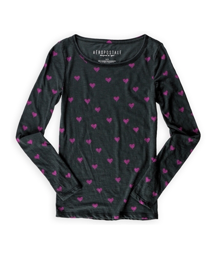 Aeropostale Womens Stencil Heart Graphic T-Shirt 079 XS
