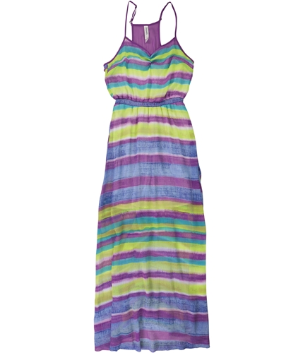 Aeropostale Womens Chiffon Maxi Dress multicolor S