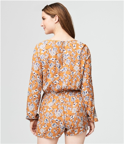 Aeropostale Womens Lace-Up Tassle Romper Jumpsuit 707 M
