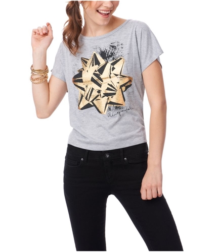 Aeropostale Womens Gold Star Graphic T-Shirt 052 XS