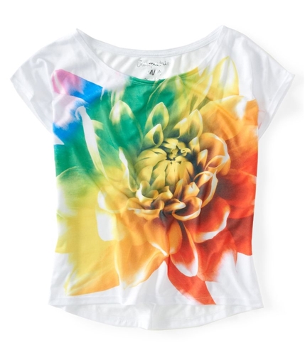 Aeropostale Womens Floral Print Graphic T-Shirt 484 S