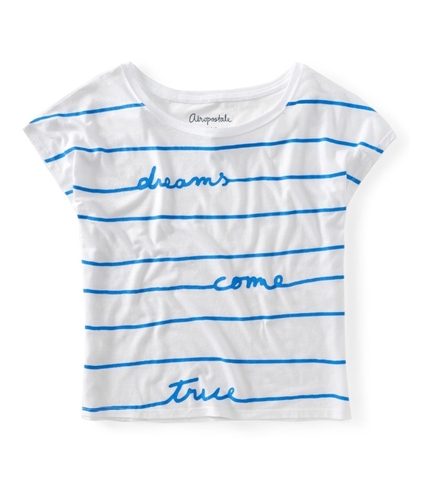 Aeropostale Womens Dreams Come True Stripe Graphic T-Shirt 102 XS