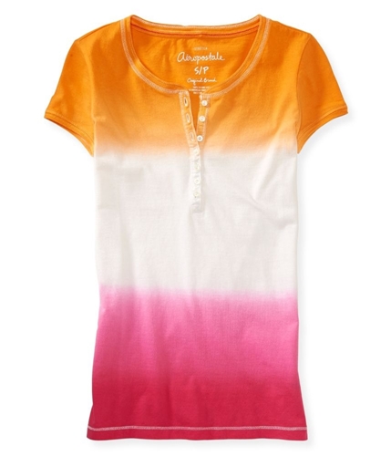 Aeropostale Womens Multi Color Henley Shirt 805 M