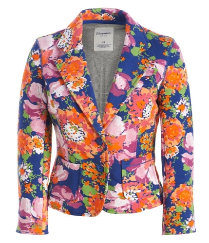 Aeropostale Womens Floral Knit Blazer Jacket 475 XS