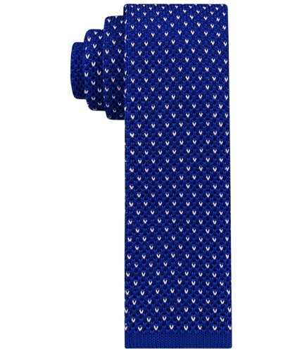 Tommy Hilfiger Mens Knit Birds Self-tied Necktie royalblue One Size