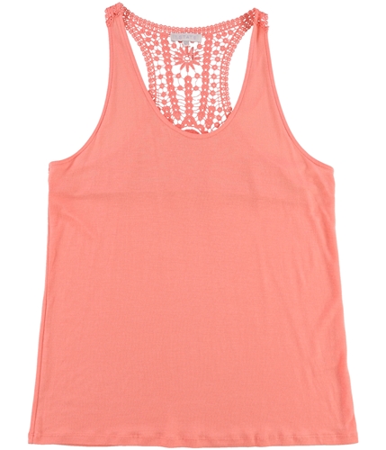 1.STATE Womens Lace Knit Blouse coralgem L