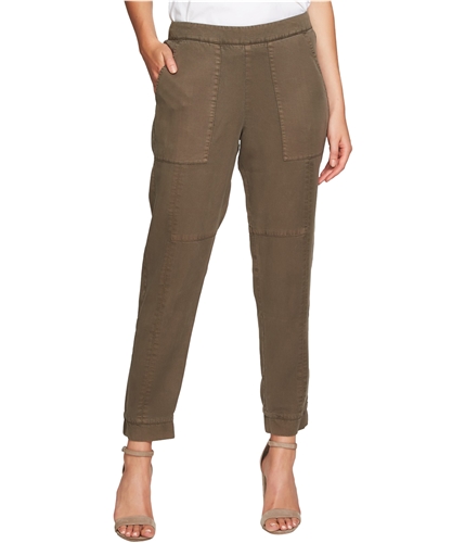 1.STATE Womens Soft Twill Casual Cropped Pants olivebranch XS/27