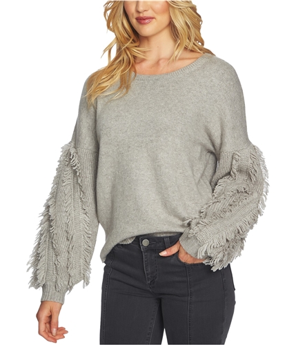 1.STATE Womens Fringed Pullover Sweater lththrgry S