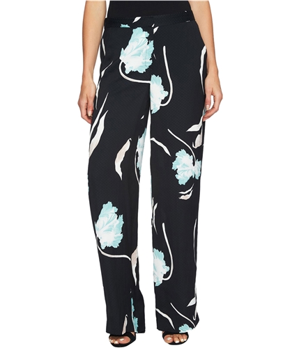 1.STATE Womens Printed Flat-Front Casual Wide Leg Pants mintleaft 0x33
