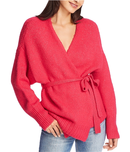 1.STATE Womens Belted Cardigan Sweater rapturepink L
