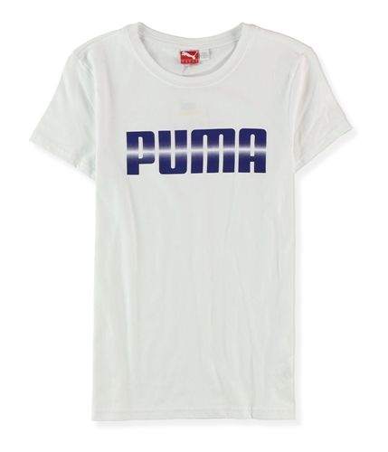 Puma Womens Logo Graphic T-Shirt white M