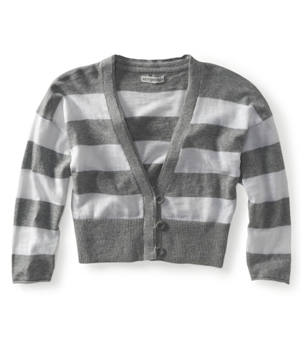 Aeropostale Womens Cropped Stripe Cardigan Sweater 052 XS