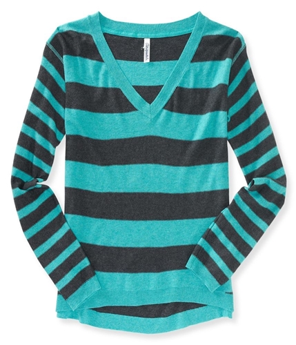 Buy a Womens Aeropostale Striped V Neck Knit Sweater Online