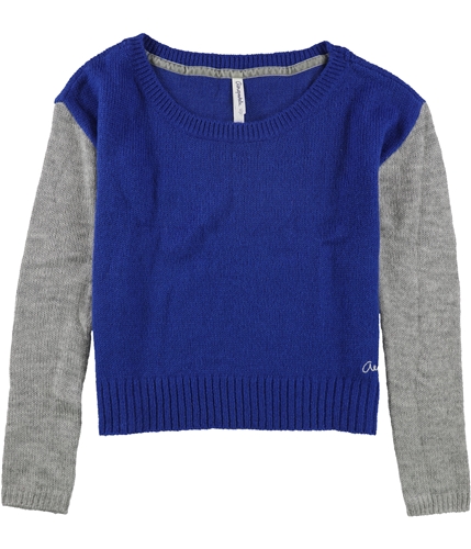Aeropostale Womens Colorblocked Sleeve Crew Knit Sweater 433 M