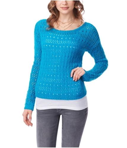 Aeropostale Womens Crochet Pullover Knit Sweater 484 L