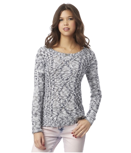Aeropostale Womens Marled Cable Pullover Sweater 413 XS