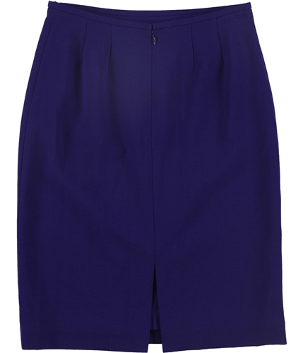 Tahari Womens Solid Pencil Skirt purple 2