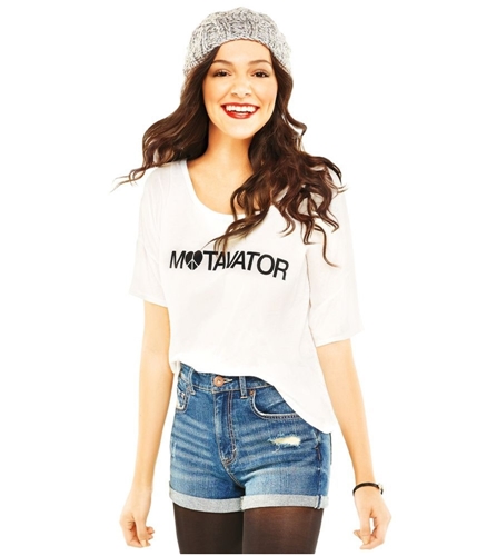 Aeropostale Womens Bethany Mota Cropped Graphic T-Shirt 102 One Size