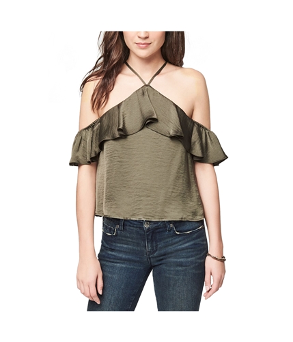 Aeropostale Womens Cold Shoulder Knit Blouse 183 XS