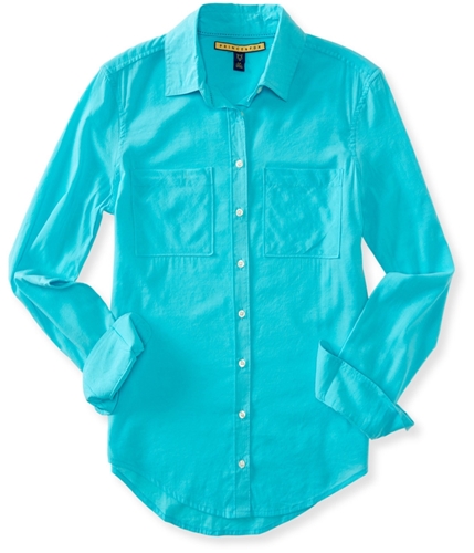Aeropostale Womens Casual LS Button Up Shirt 136 XS