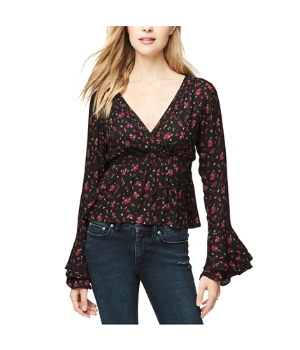 Aeropostale Womens Deep V-Neck Crop Pullover Blouse 001 XS