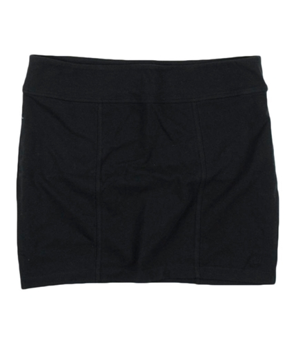 Aeropostale Womens A87 Solid Stretch Mini Skirt black XS