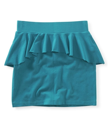 Aeropostale Womens Solid Peplum Knit Pencil Skirt 141 L