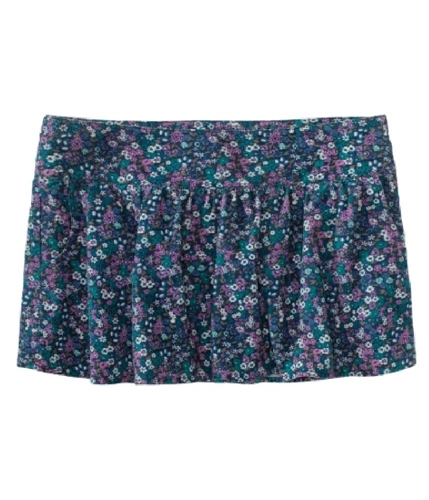 Aeropostale Womens Floral Corduroy Mini Skirt teal S