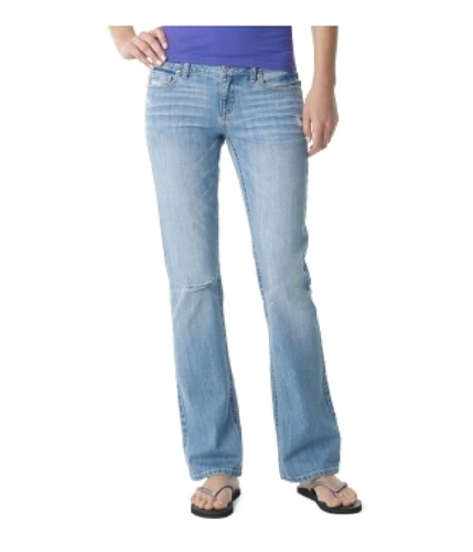 Aeropostale Womens Light Wash Denim Boot Cut Jeans ltwash 1/2x32