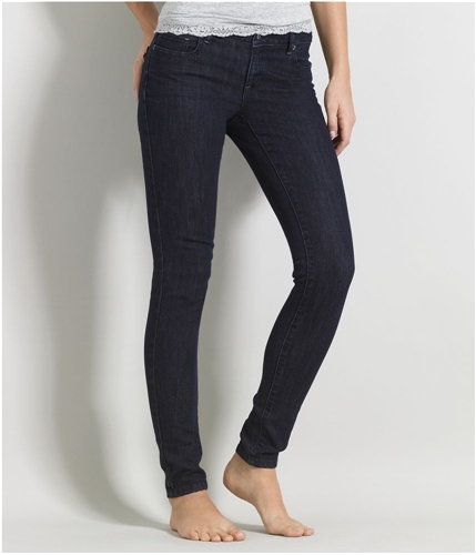 Aeropostale Womens Extra Stretch Super Skinny Fit Jeans gulf 7/8x32